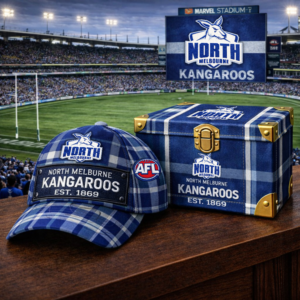 Premium AFL NMK Heritage Plaid Vintage Cap V14 NMD TTV