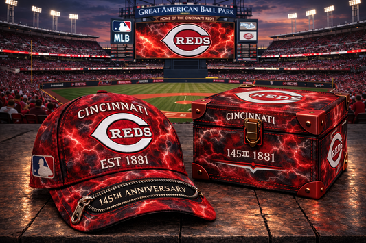 Premium MLB CIN Anniversary Tie-Dye Heritage Zipper Cap V9 NMD CTKT