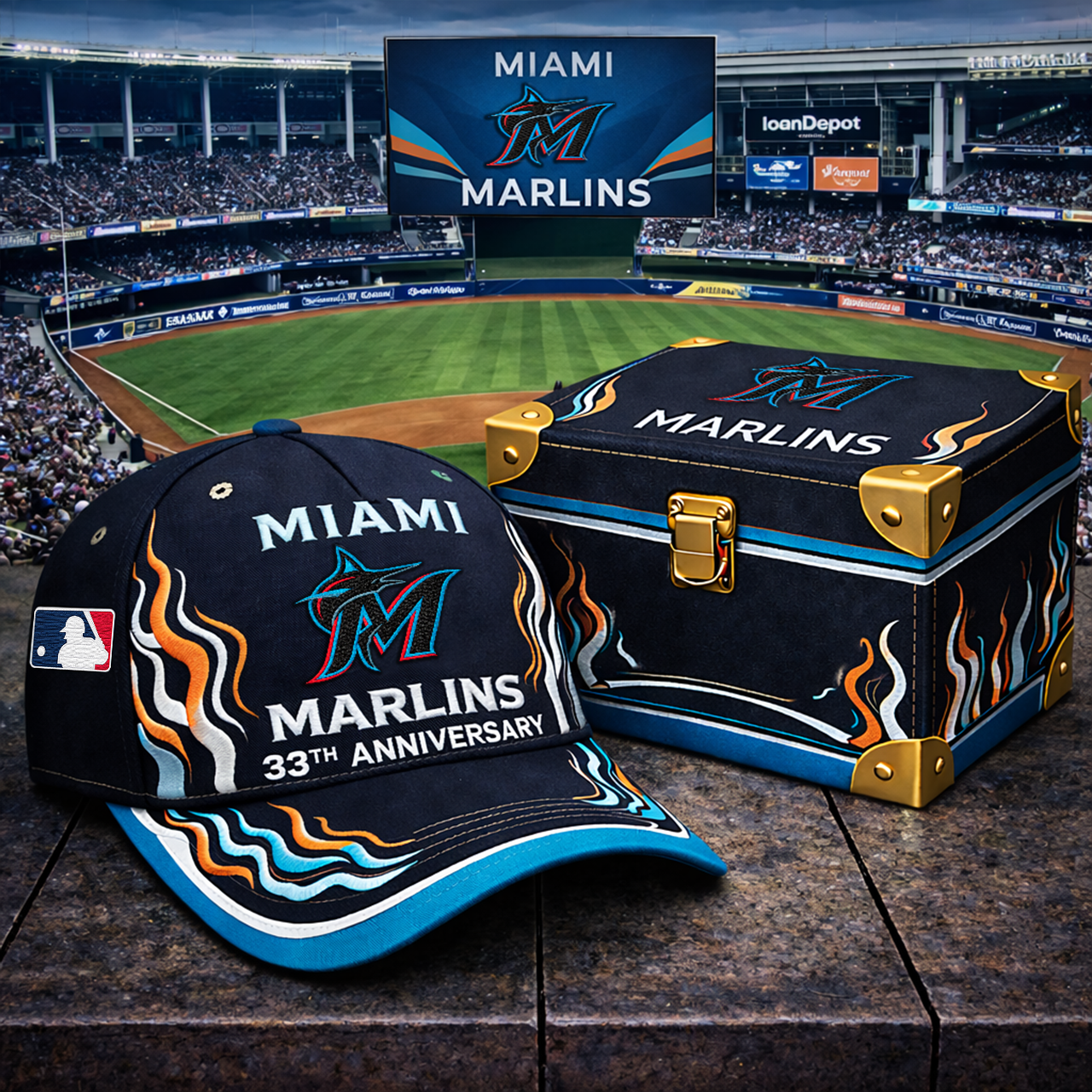 Premium MLB MM Anniversary Flame Edition Cap V8 NMD TTV
