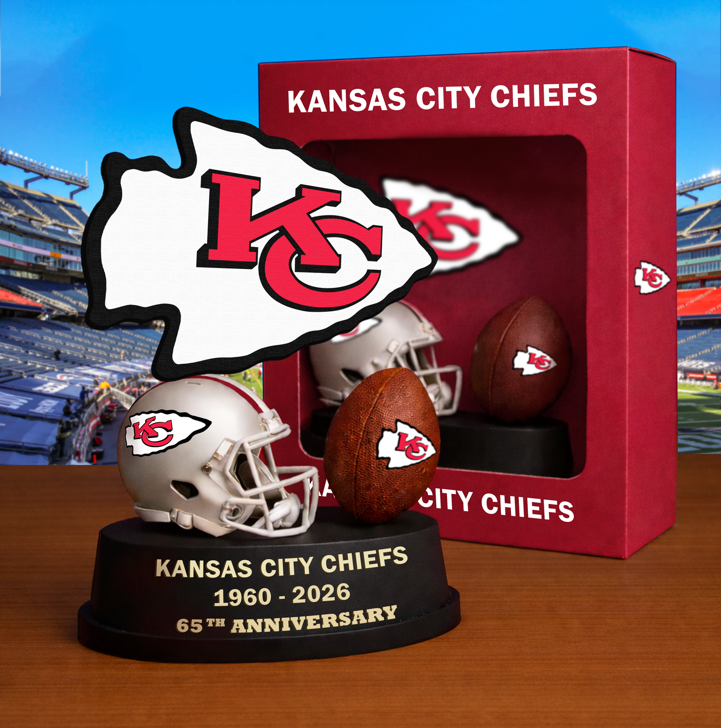 PREMIUM NFL  X KCC Helmet & Ball Showcase  NAK VHM 280226