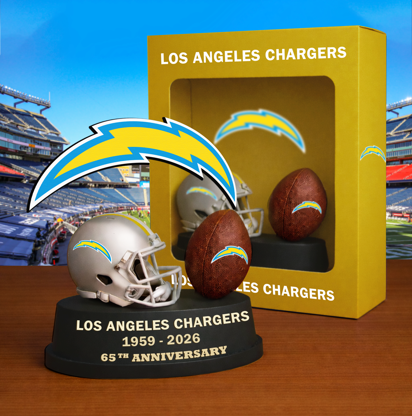 PREMIUM NFL  X LAC Helmet & Ball Showcase  NAK VHM 280226