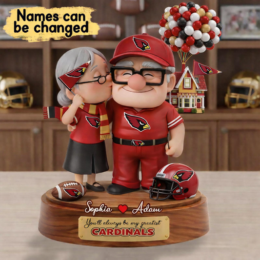 Premium NFL AC x Ups Personalized Couple Name Acrylic Plaque V1 NMD CTKT