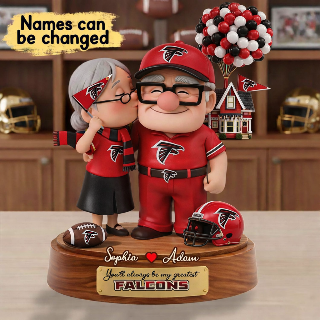 Premium NFL AF x Ups Personalized Couple Name Acrylic Plaque V1 NMD CTKT