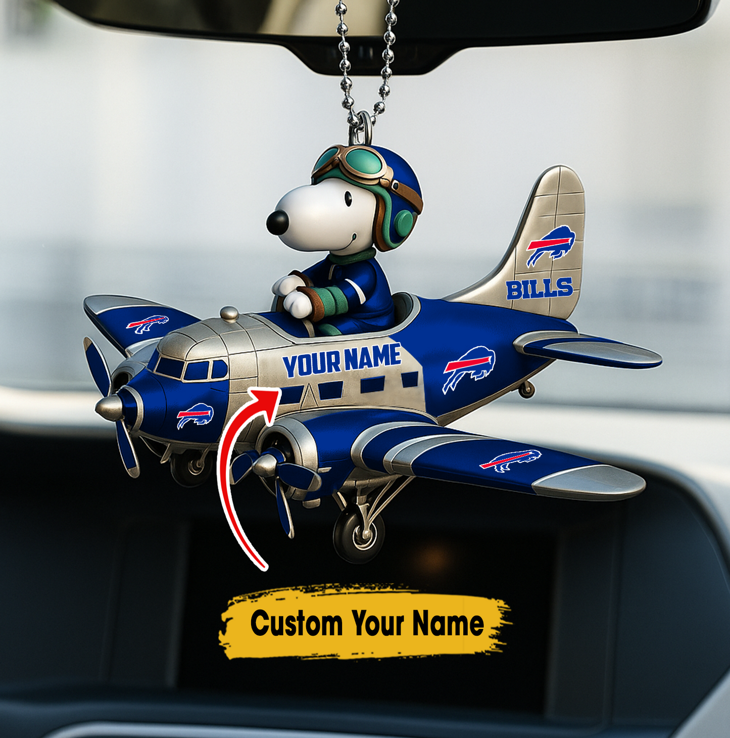 Premium NFL BB x SNP Your Name Car Ornament V2 NAK TTT