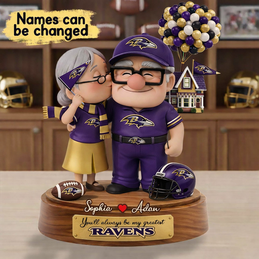 Premium NFL BR x Ups Personalized Couple Name Acrylic Plaque V1 NMD CTKT