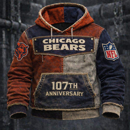 Premium NFL CHI Anniversary Vintage Hoodie V1 NMD TTV