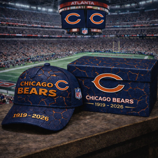 Premium NFL CHI Vintage Crackle Anniversary Hat V6 NMD CTKT