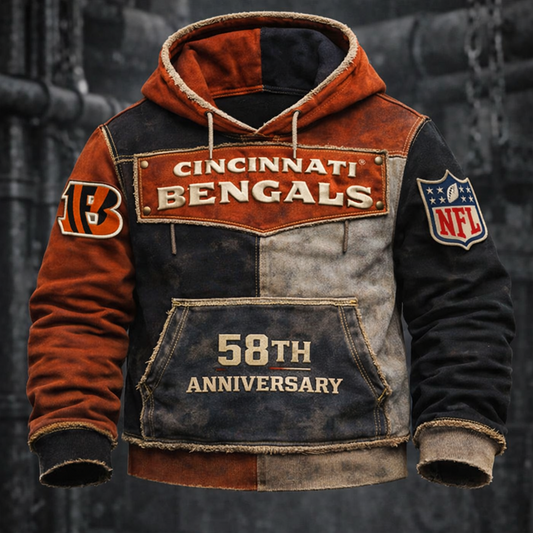 Premium NFL CIN Anniversary Vintage Hoodie V1 NMD TTV