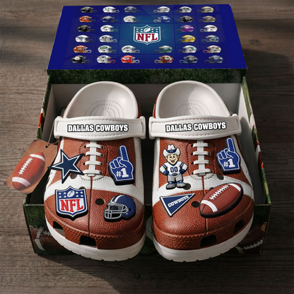 Premium NFL DAL Clogs With Charms V1 NMD TTV