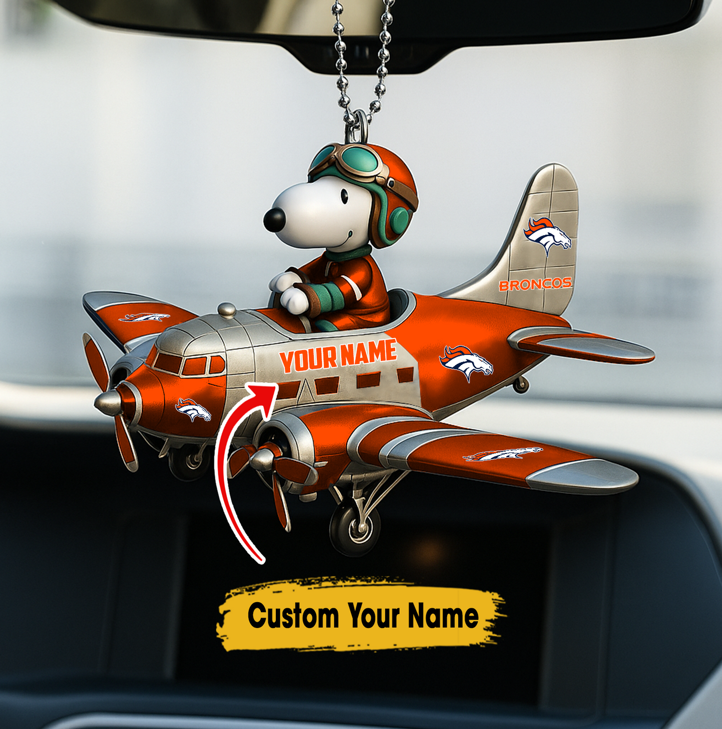 Premium NFL DB x SNP Your Name Car Ornament V2 NAK TTT