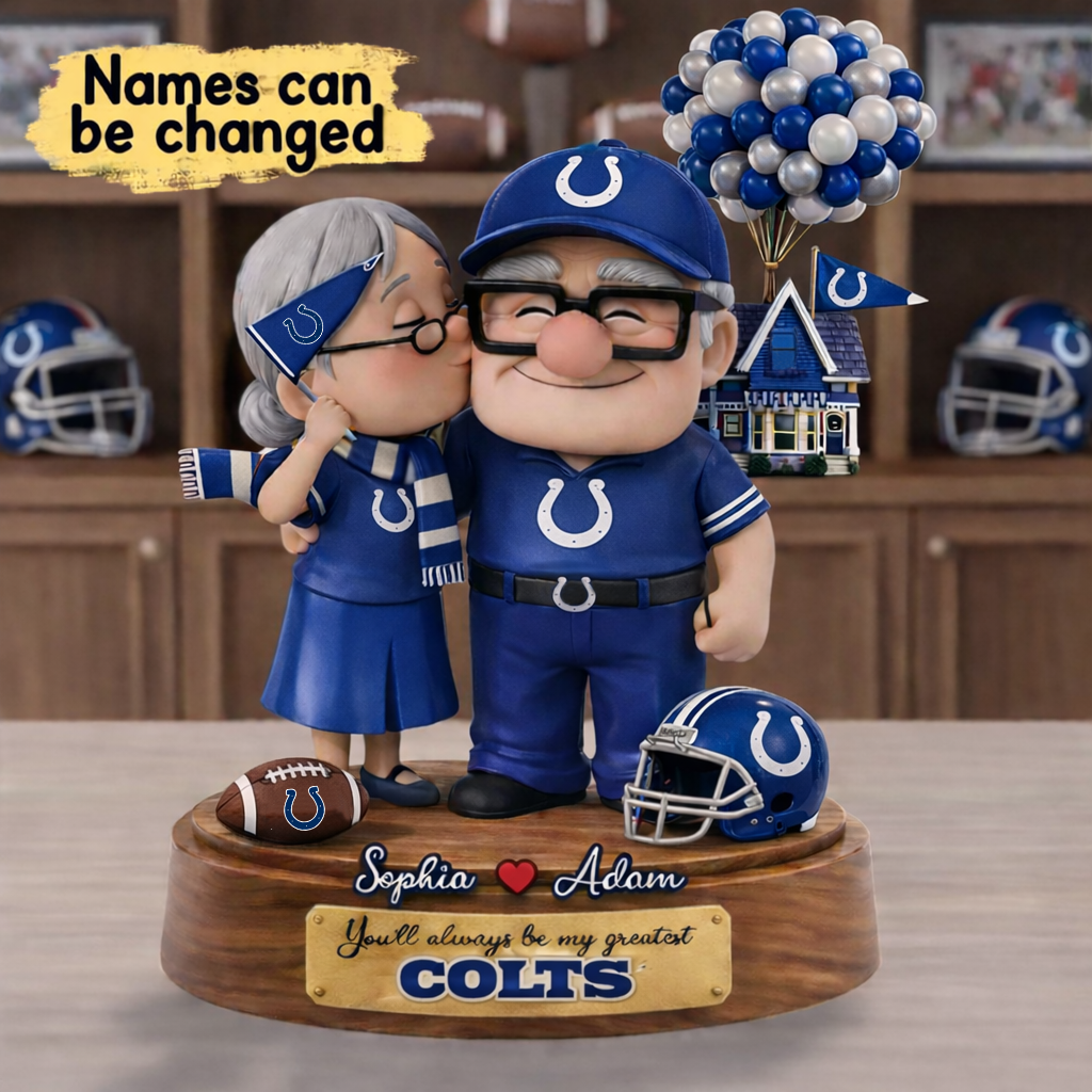 Premium NFL IC x Ups Personalized Couple Name Acrylic Plaque V1 NMD CTKT