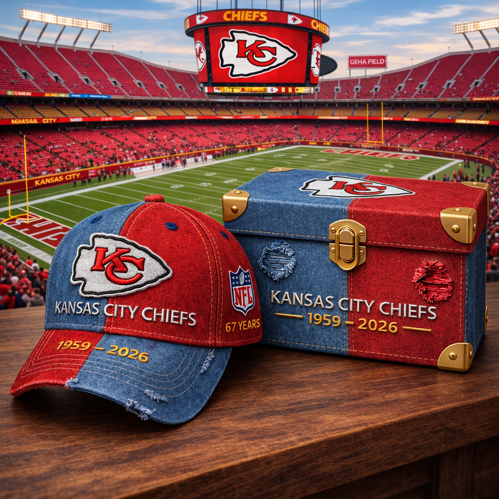 Premium NFL KCC Anniversary Vintage Two Tone Distressed Cap V11 NMD CTKT