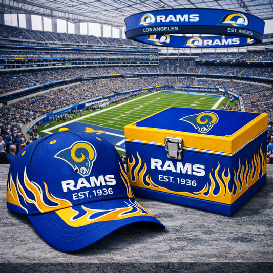 Premium NFL LAR Flame Heritage Vintage Cap V13 NMD CTKT