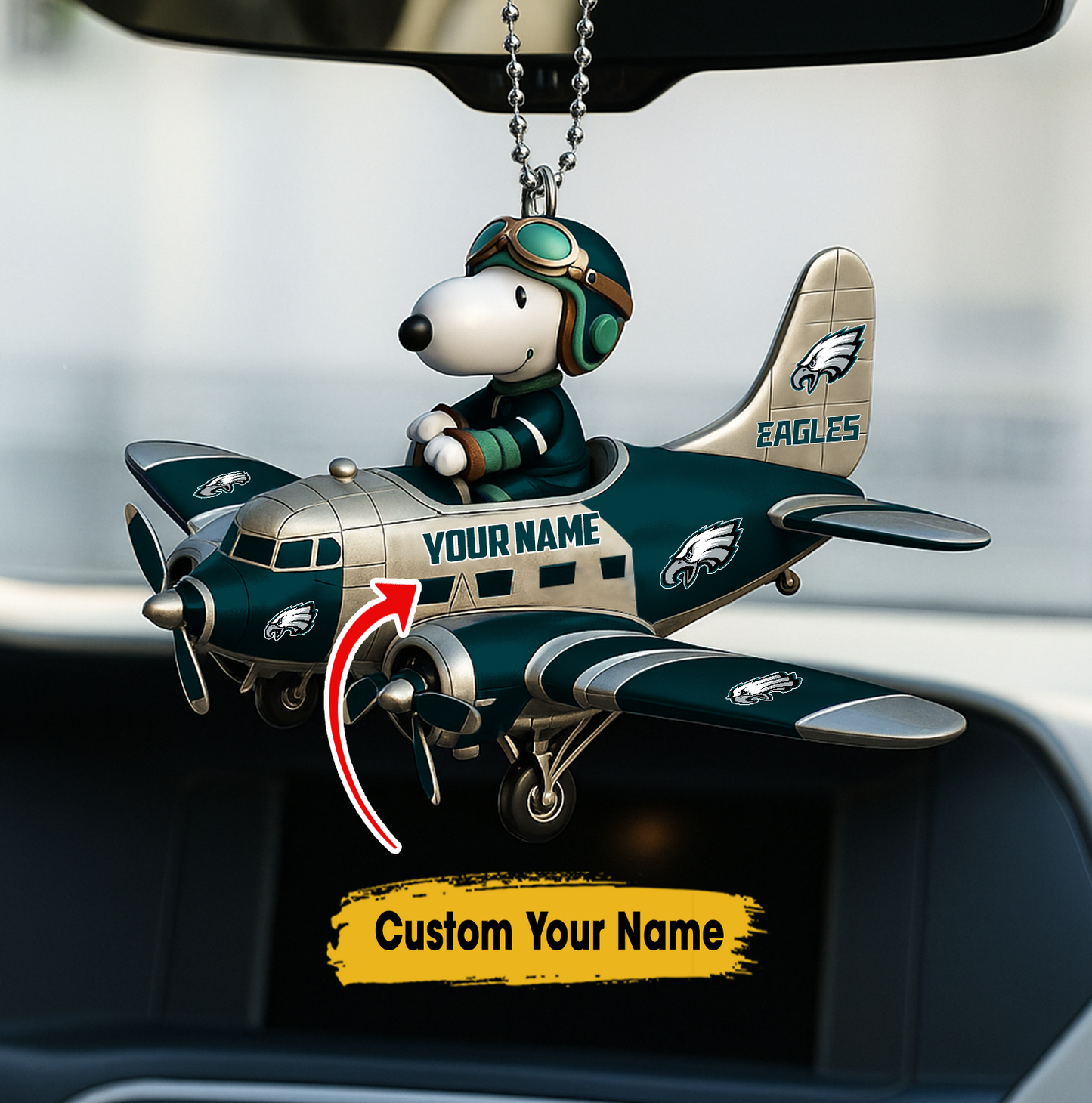 Premium NFL PE x SNP Your Name Car Ornament V2 NAK TTT