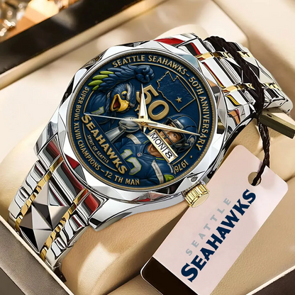 Premium NFL SEA 2025 NFC West Champions Watch V3 NMD 070125 TTV
