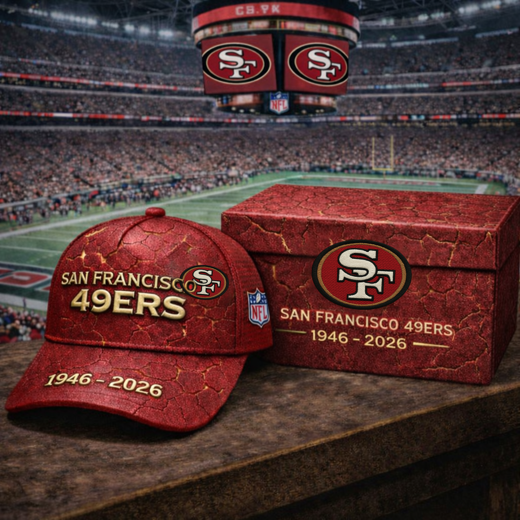 Premium NFL SF49 Vintage Crackle Anniversary Hat V6 NMD CTKT