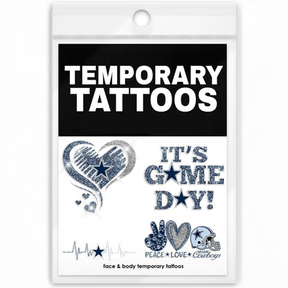 Premium NFL x DAL Temporary Tattoos NDT NHM