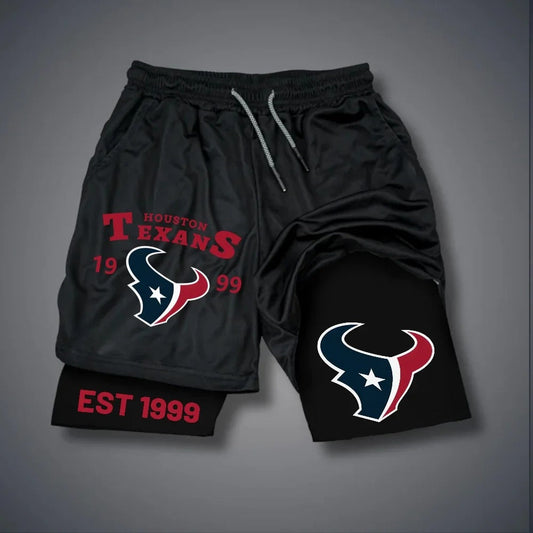 PREMIUM NFL X HOU Multicolored Pure GYM Shorts NDT NHM