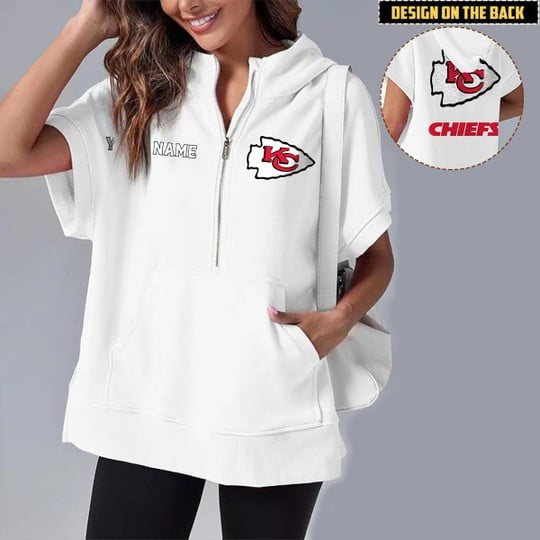 PREMIUM NFL X KCC Short Sleeve Hooded Sweatshirt NDT LVH