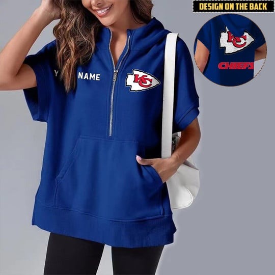 PREMIUM NFL X KCC Short Sleeve Hooded Sweatshirt NDT LVH