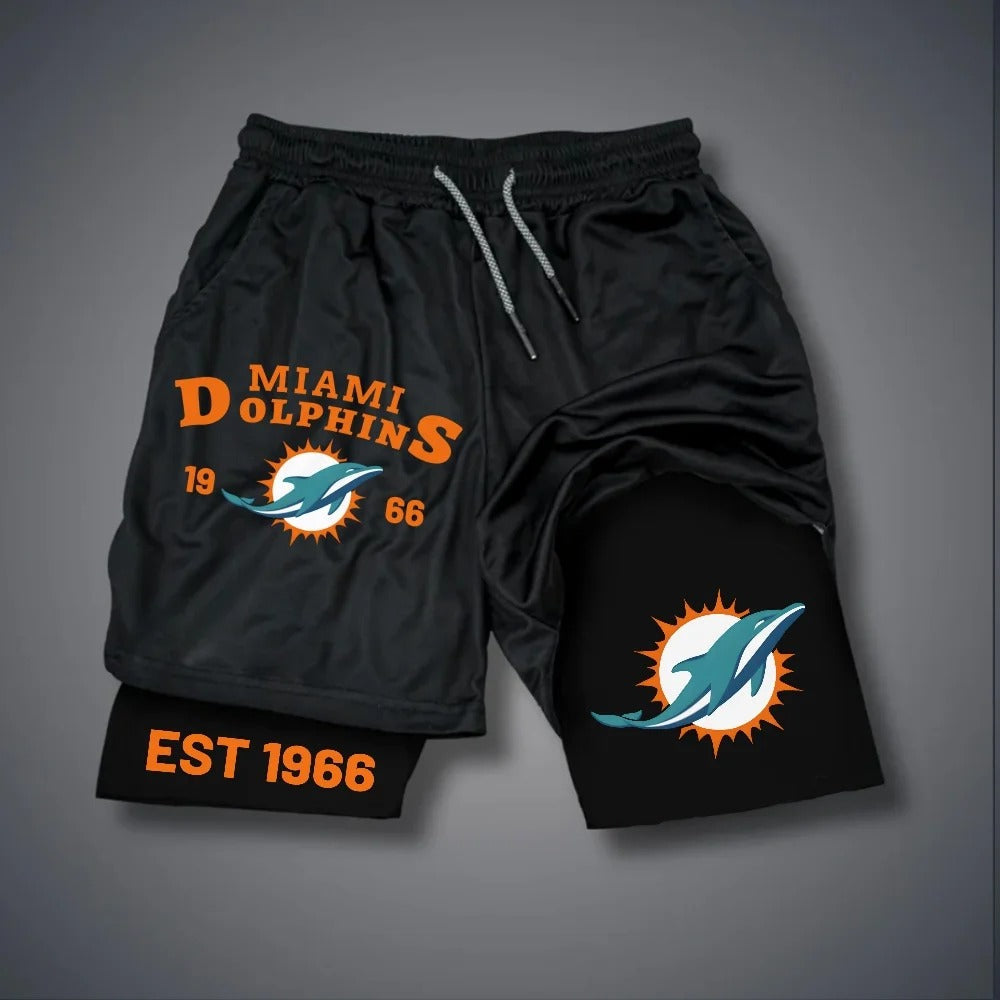 PREMIUM NFL X MIA Multicolored Pure GYM Shorts NDT NHM