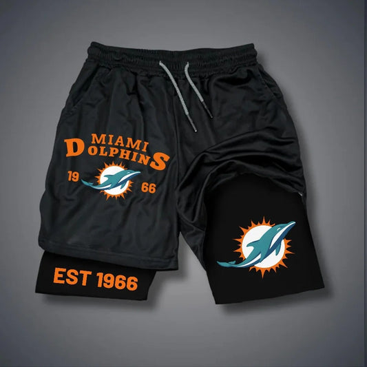 PREMIUM NFL X MIA Multicolored Pure GYM Shorts NDT NHM