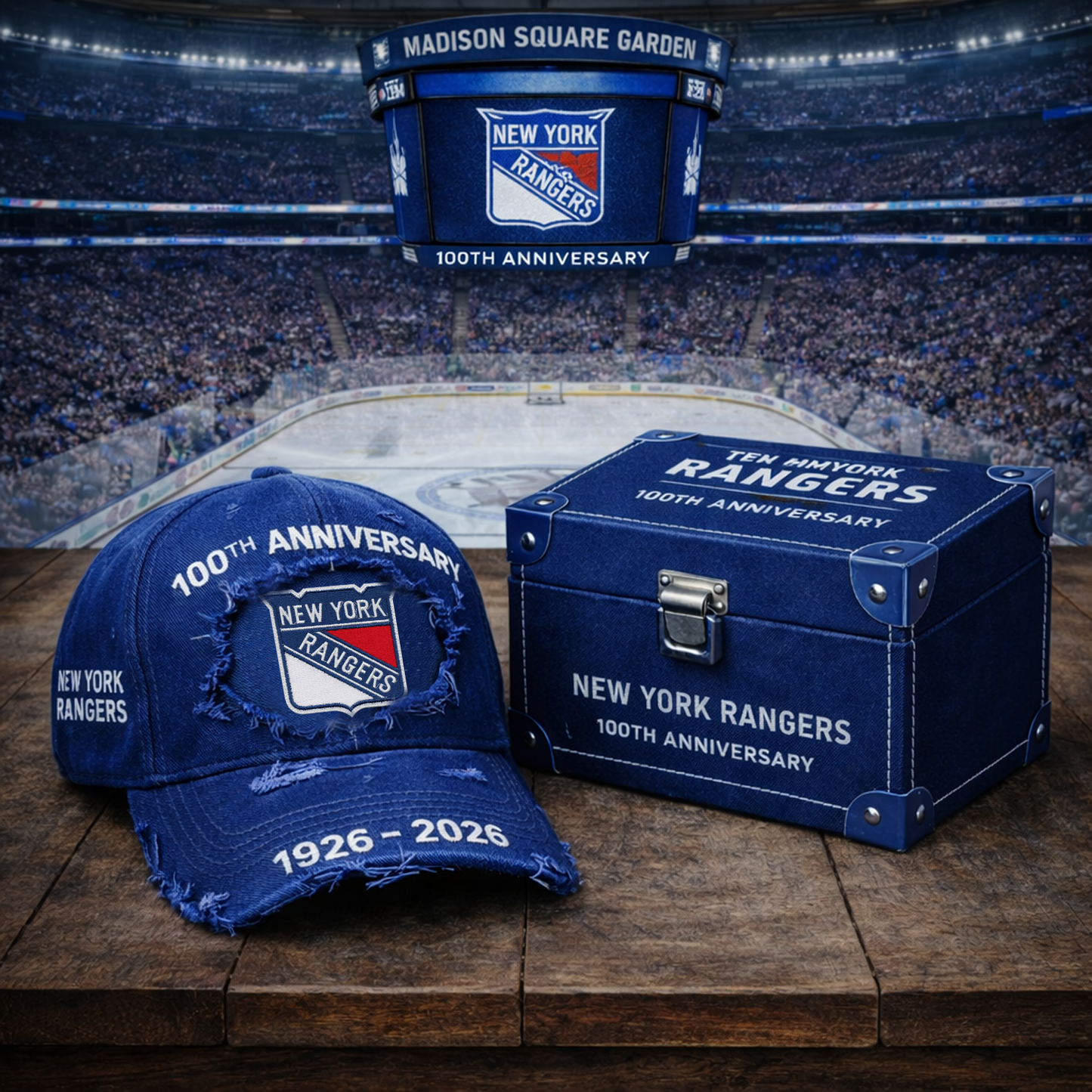 Premium NHL NYR  Anniversary Vintage Hat V4 NMD NHT