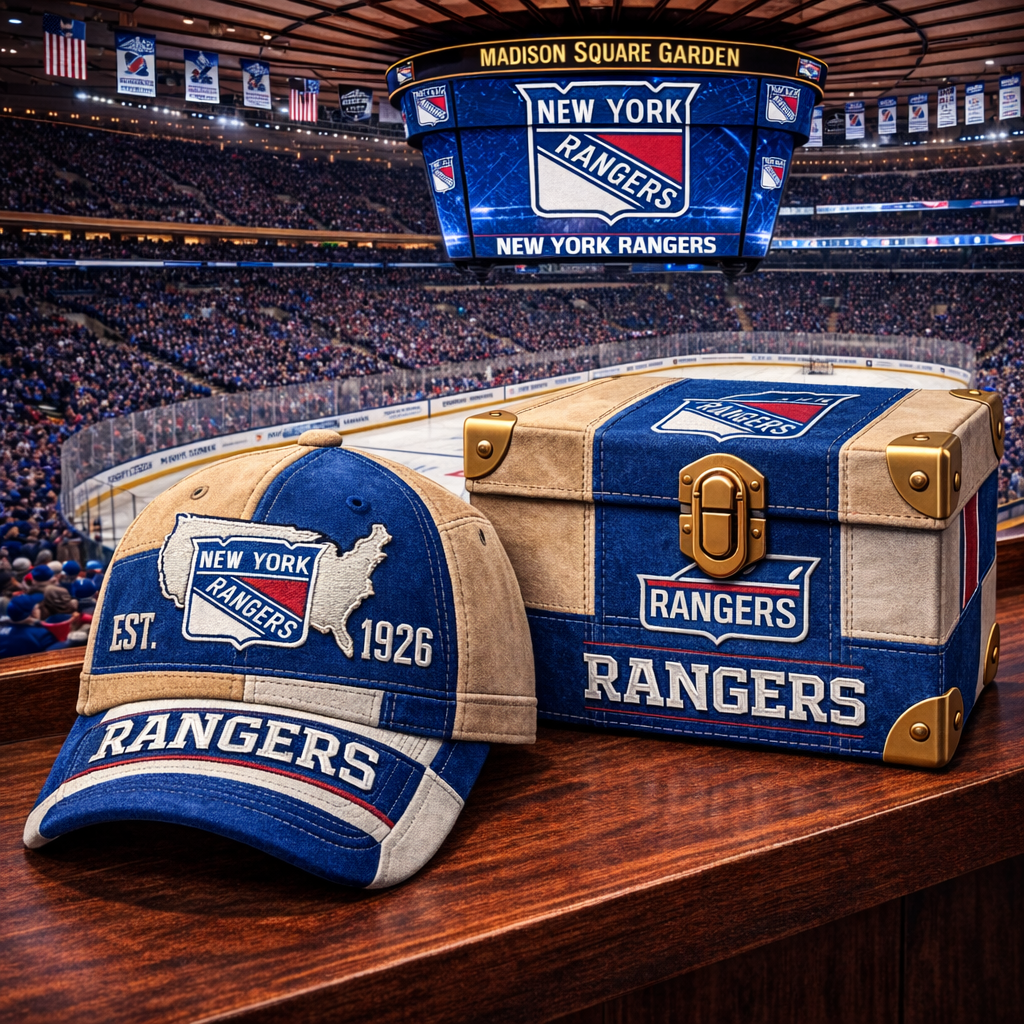 Premium NHL NYR Heritage Patchwork Vintage Cap V12 NMD CTKT