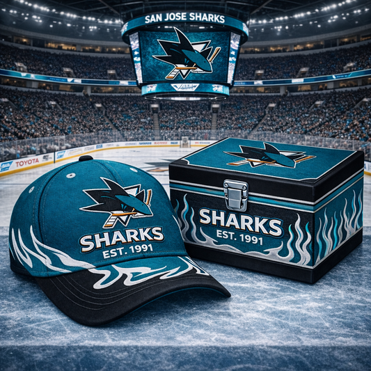 Premium NHL SJS Flame Heritage Vintage Cap V13 NMD CTKT