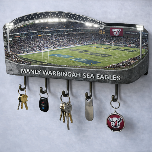 Premium NRL MWSE Stadium Wood Key Hanger V1 NMD25 TTV