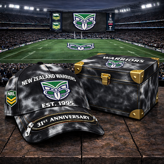 Premium NRL NZW Anniversary Tie-Dye Heritage Zipper Cap V9 NMD TTV