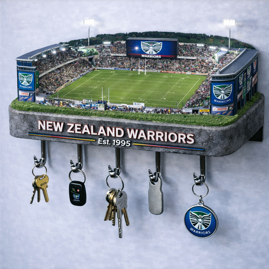 Premium NRL NZW Stadium Wood Key Hanger V1 NMD25 TTV