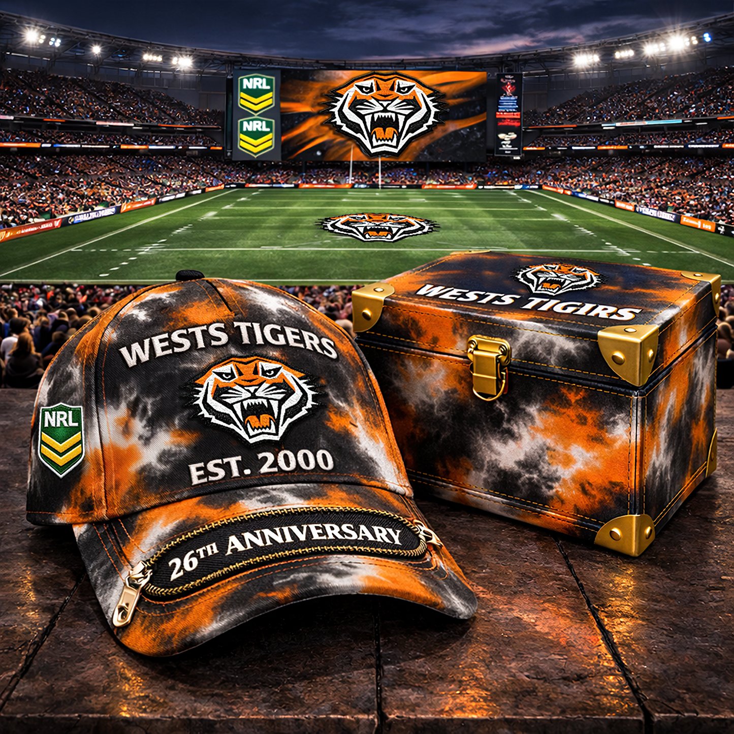Premium NRL WT Anniversary Tie-Dye Heritage Zipper Cap V9 NMD TTV