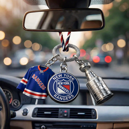 Premium NYR x NHL Custom Jersey Logo Cup Car Charm DATND TANTD 250326