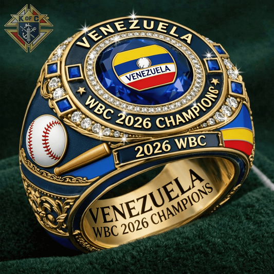 Premium Venezuela World Baseball Classic Champions 2026 RING V1 NMD TTV
