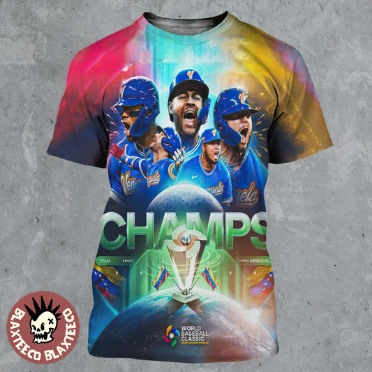 Premium Venezuela World Baseball Classic Champions 2026 T-shirt V5 NMD TTV