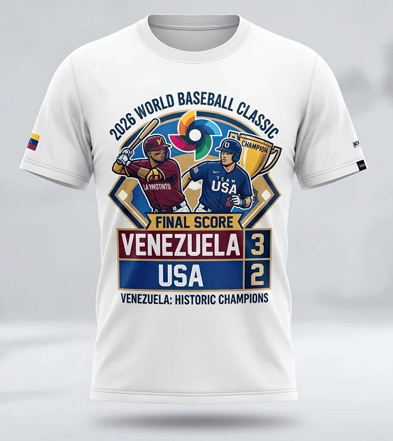 Premium Venezuela World Baseball Classic Champions 2026 T-shirt V7 NMD TTV