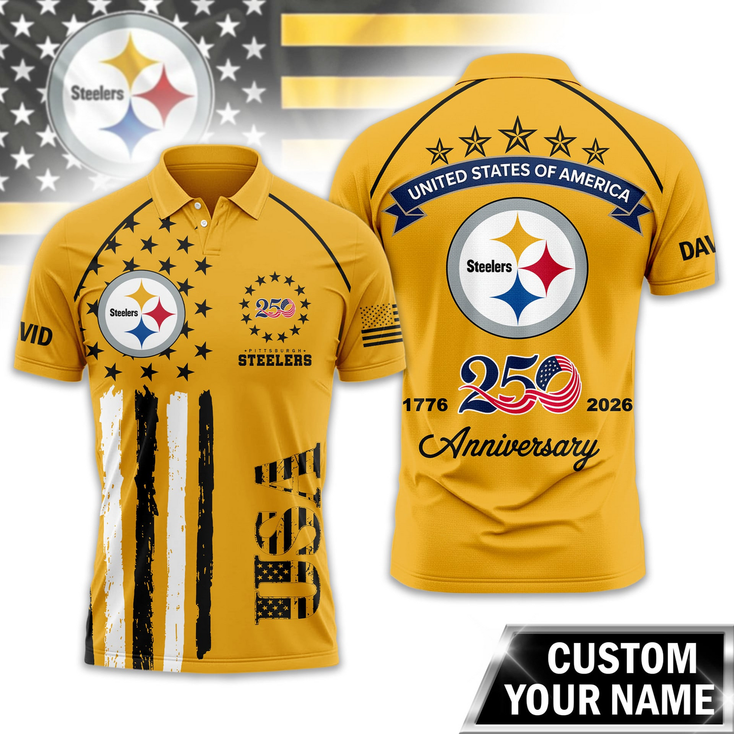 PS Premium NFL American Semiquincentennial Polo Shirt DDT NTL