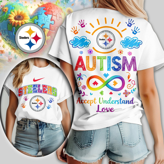 PS Premium NFL National Autism Acceptance Month Women Shirt DDT NTL