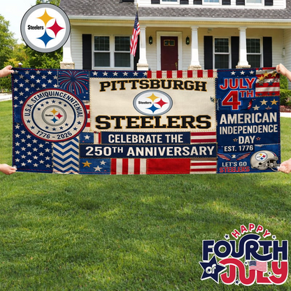 PS Premium NFL Patchwork America 250 Fabric Banner DDT NTL