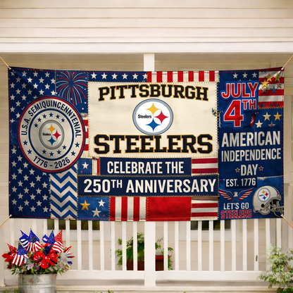 PS Premium NFL Patchwork America 250 Fabric Banner DDT NTL