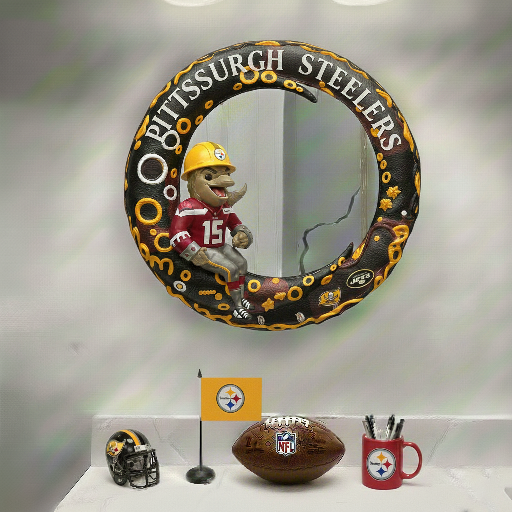 PS x NFL Moonlit  Custom Shaped Mirror - Personalized Gifts NAK CTKT
