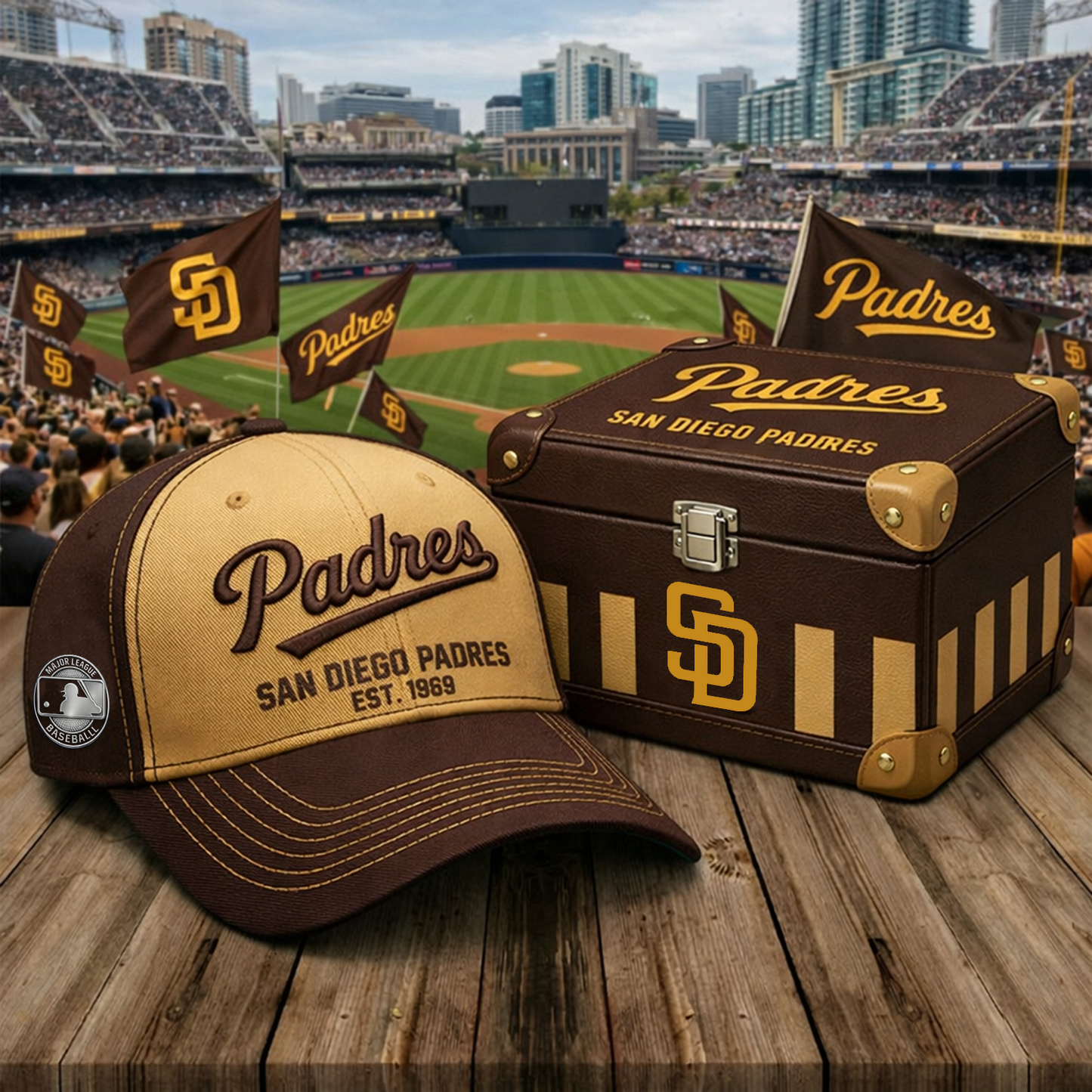 SD X MLB Premium Baseball Fan Cap NAK NHT