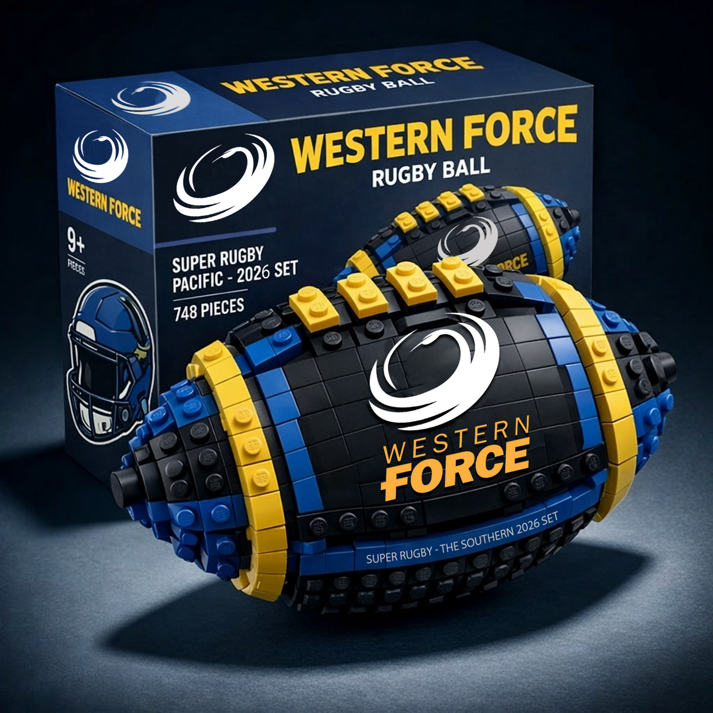 SRP x FORCE Rugby Ball Building Block Set  NAK NHT