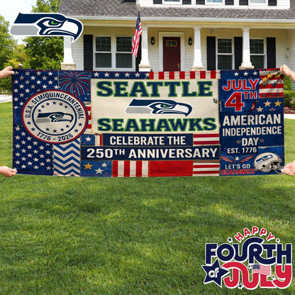 SS Premium NFL Patchwork America 250 Fabric Banner DDT NTL