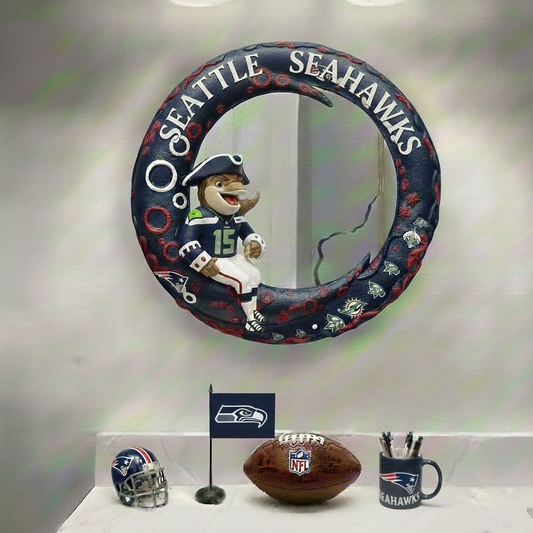 SS x NFL Moonlit  Custom Shaped Mirror - Personalized Gifts NAK CTKT