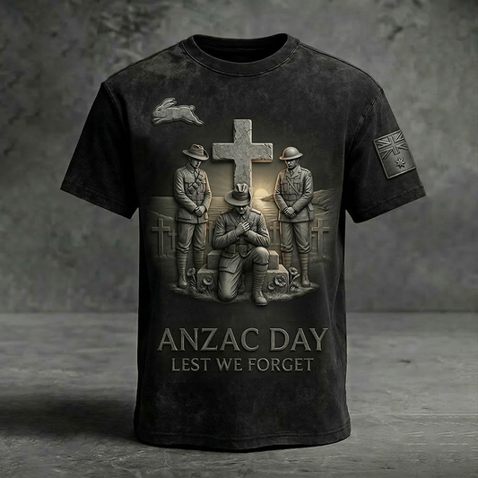 SSR _ NRL ANZAC Day Commemorative T-Shirt - Lest We Forget Edition NAK TTT