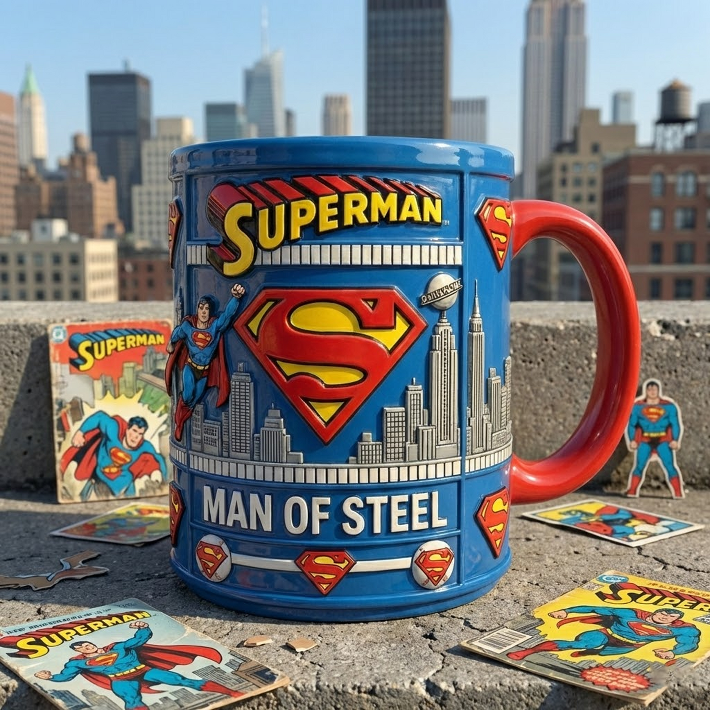SUP X Mug featuring DC Comics legends. NAK NHT