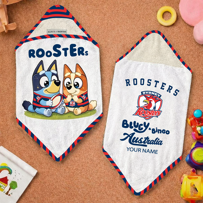 SYD x NRL Cute Baby Bath Hooded Towel NAK NHT