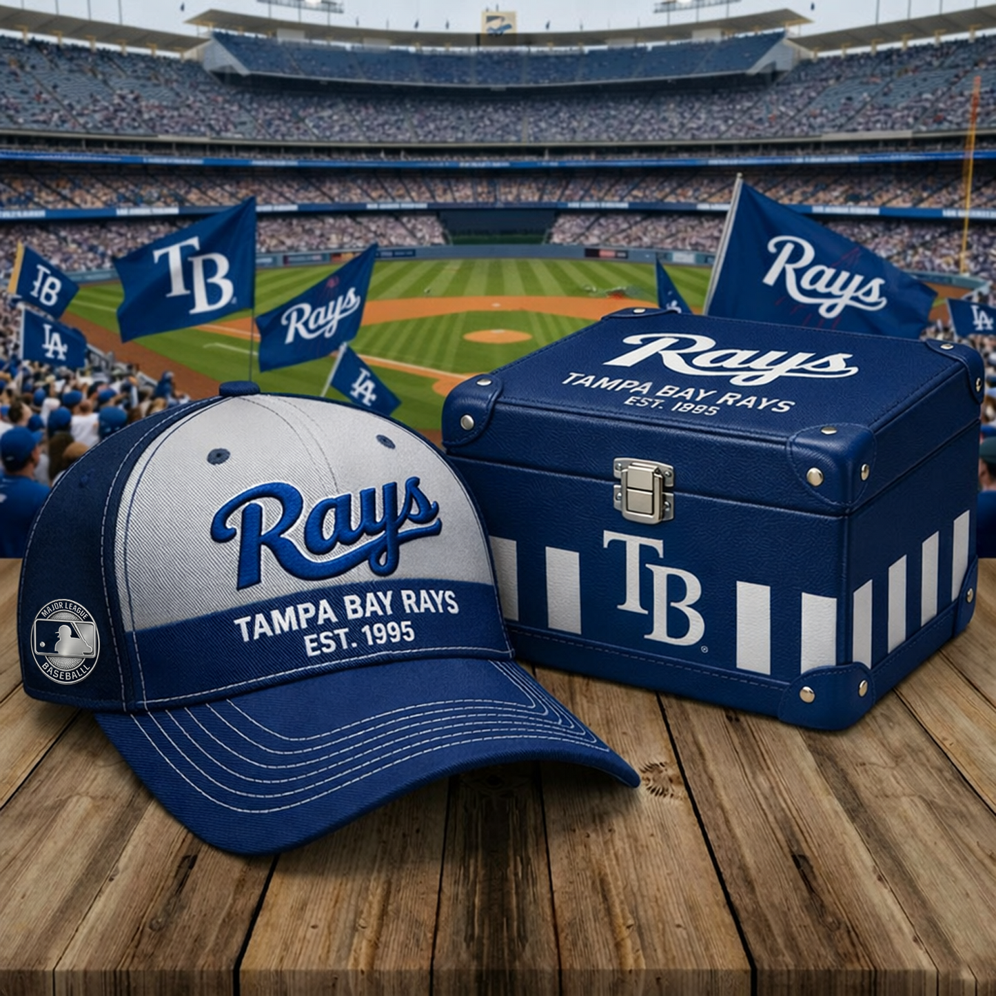 TB X MLB Premium Baseball Fan Cap NAK NHT